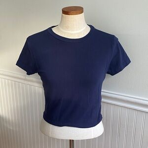 5 for $15! Navy Blue Crop Top